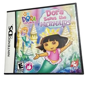 Dora The Explorer: Dora Saves The Mermaids Nintendo DS Cartridge Authentic Game